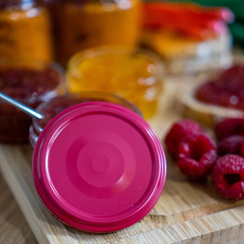 Βιδωτό καπάκι fi 66, μπορντό - 10 τεμ. - 10