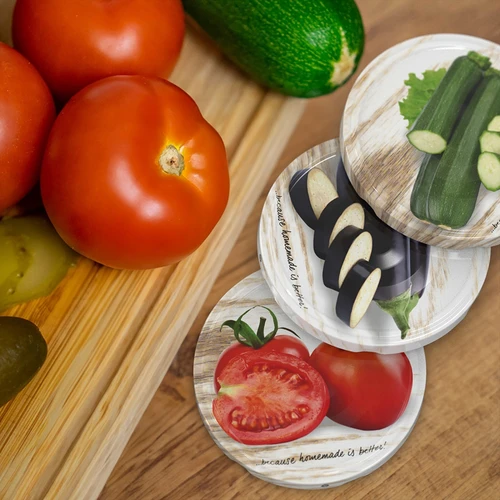 Βιδωτό καπάκι για βάζα Φ82/6 λαχανικά 4 - 10 τεμ. - 17