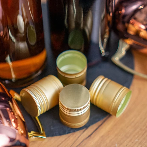 Βιδωτό καπάκι για μπουκάλια fi31,5/24 - χρυσό - 6 τεμ. - 2