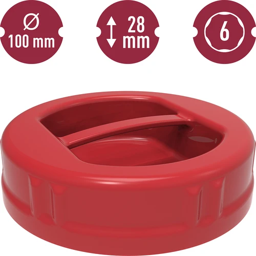 Βιδωτό πλαστικό καπάκι fi100 TO - 5