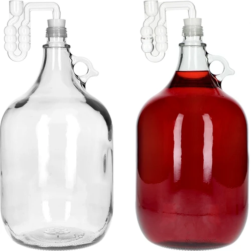 Dama 5 L με βιδωτό καπάκι, πώμα και υδατοπαγίδα ζύμωσης – σετ 4 τεμ. - 4