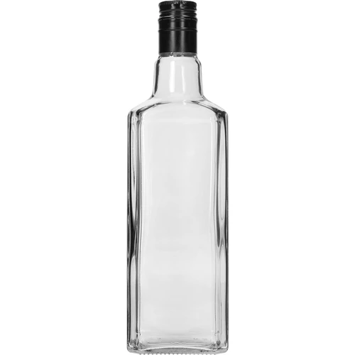 Διακοσμητικό μπουκάλι TYNKTURA 0,5 L, με μαύρο μακρύ βιδωτό καπάκι fi 28 mm, 1 τεμ.