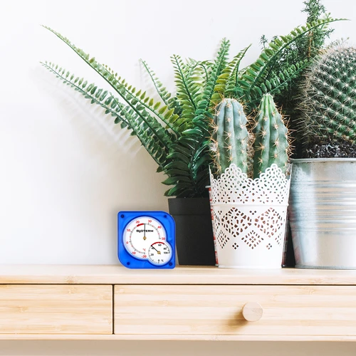 Διμεταλλικό θερμόμετρο εσωτερικού χώρου με υγρόμετρο (-20 έως +50°C), μπλε - 5