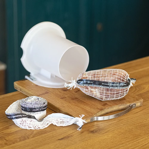 Δίχτυ αλλαντοποιίας με ετικέτα, διαστάσεων 15 cm x 4 m, με θερμική αντοχή έως 125°C - 3