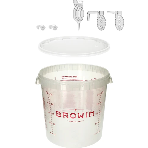 Δοχείο ζύμωσης 30 L με εκτύπωση και 3 υδροπαγίδες - 3