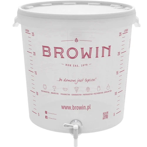 Δοχείο ζύμωσης 30 L με καπάκι και κάνουλα - 2