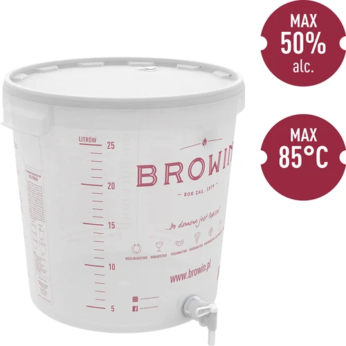 Δοχείο ζύμωσης 30 L με καπάκι και κάνουλα - 4