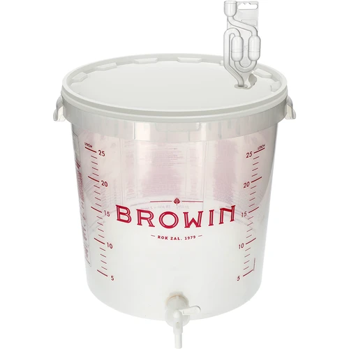 Δοχείο ζύμωσης 30L με εκτύπωση, κάνουλα και 3 υδρόκλειδα