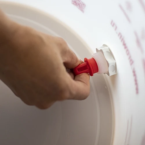 Δοχείο ζύμωσης μπύρας με υδατόκλειστρο, βρυσάκι, θερμόμετρο και μειωτή ιζήματος - 12