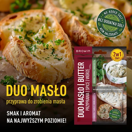 Duo Masło - καρύκευμα σκόρδου και βοτάνων 2 σε 1, 2 x 12g - 5