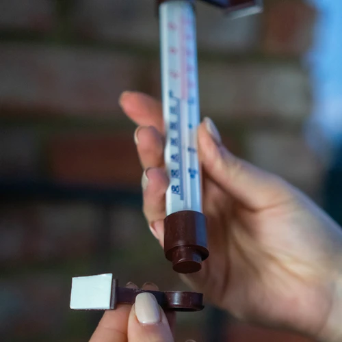 Εξωτερικό θερμόμετρο καφέ (-50°C έως +50°C) 18 cm - 5