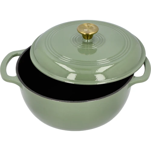 Εμαγιέ κατσαρόλα από χυτοσίδηρο - σε χρώμα φασκόμηλου, 5,8 L - 2