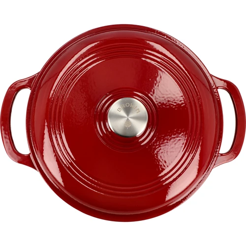 Εμαγιέ χυτοσίδηρη κατσαρόλα - μπορντό, 5,8L - 3