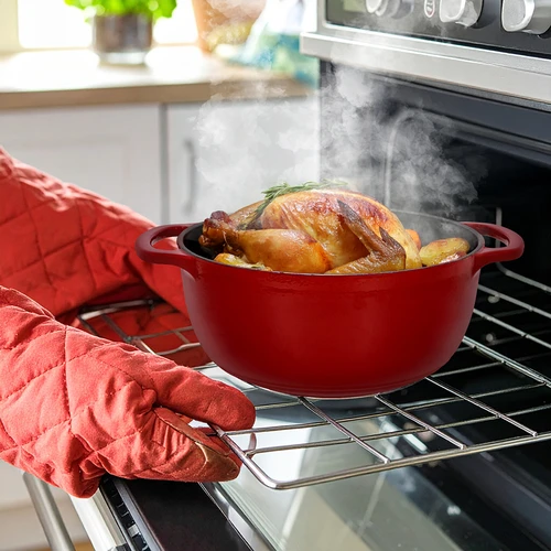 Εμαγιέ χυτοσίδηρη κατσαρόλα - μπορντό, 5,8L - 8