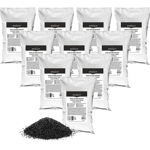 Ενεργός άνθρακας καρύδας 1 kg x 10 - σετ