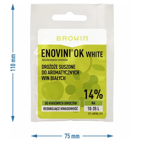 Enovini® OK WHITE - οινικές ζύμες που μειώνουν την οξύτητα 7 g - 5