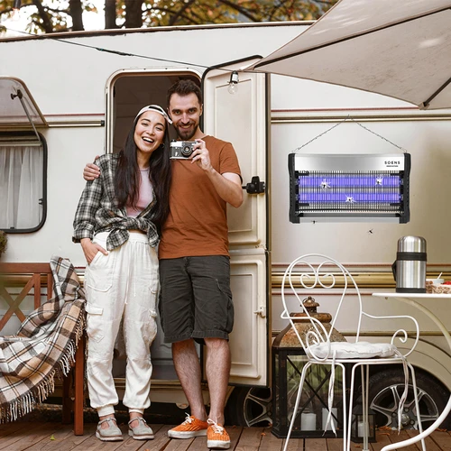 Εντομοπαγίδα UVA 40 W, ασημί - 12