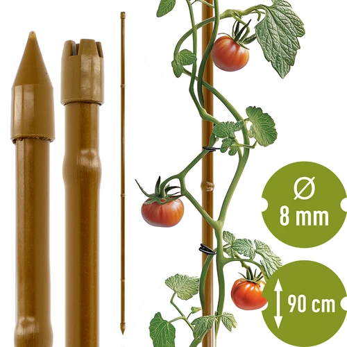 Επικαλυμμένος ατσάλινος πάσσαλος σε μορφή μπαμπού, 90 cm x 8 mm