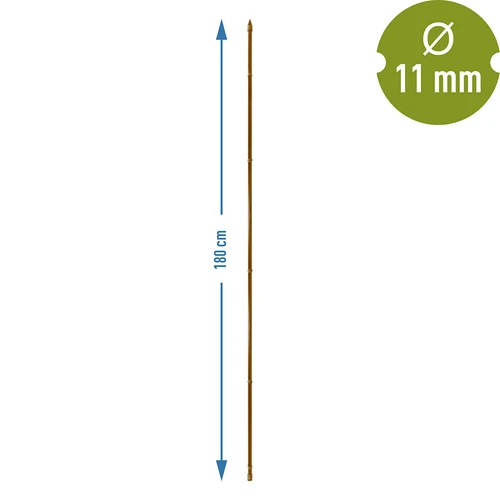 Επικαλυμμένος ατσάλινος πάσσαλος σε σχήμα μπαμπού, 180 cm x 11mm - 3