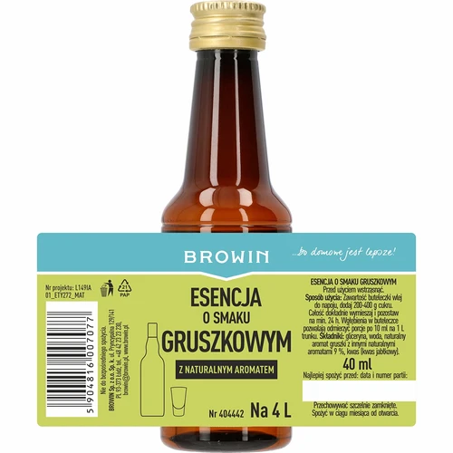 Εσάνς με γεύση αχλαδιού - λικέρ αχλαδιού, αρωματικό συμπύκνωμα 40 ml - 4