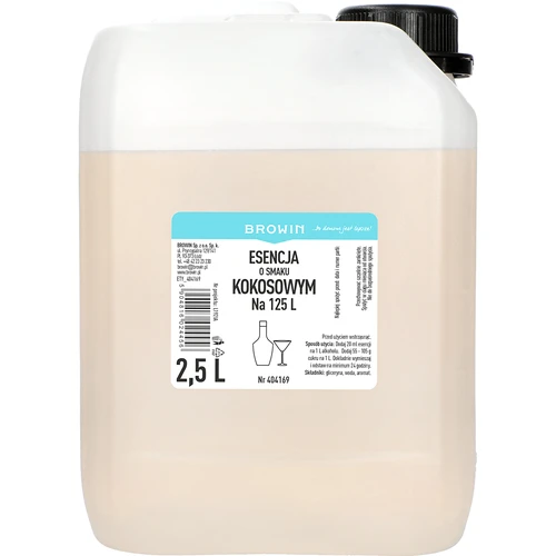 Εσάνς με γεύση καρύδας, 2,5L, για 125L έτοιμου αλκοολούχου ποτού