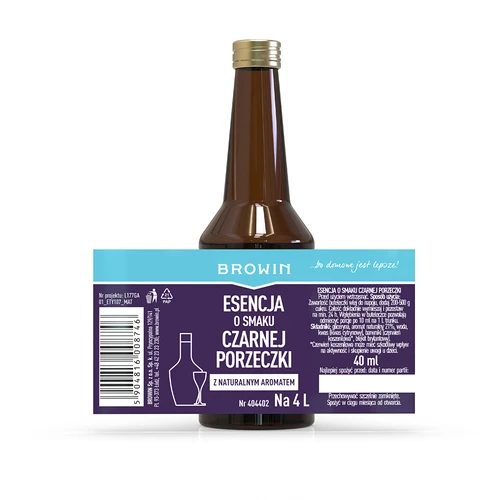 Εσάνς με γεύση μαύρου φραγκοστάφυλου με φυσικό άρωμα για 4 L - 40 ml - 6