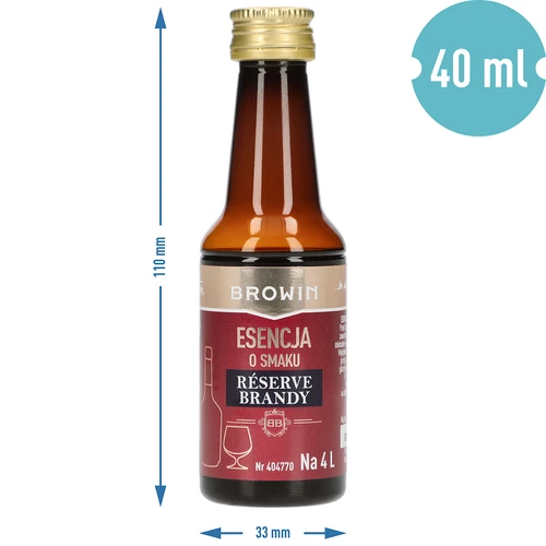 Εσάνς με γεύση Reserve Brandy, 40 ml, για 4 L - 7