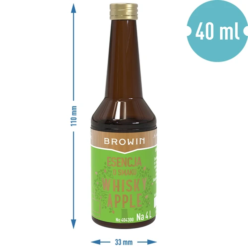 Εσάνς με γεύση Whisky Apple - 40 ml, για 4 L - 7