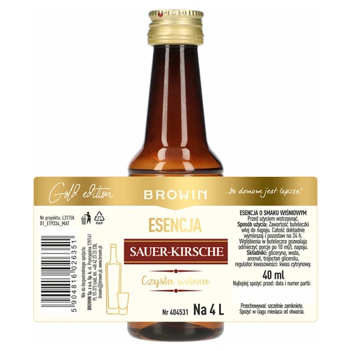 Εσάνς Sauer-Kirsche - Czysta Wiśnia, 40 ml, για 4 L - 4