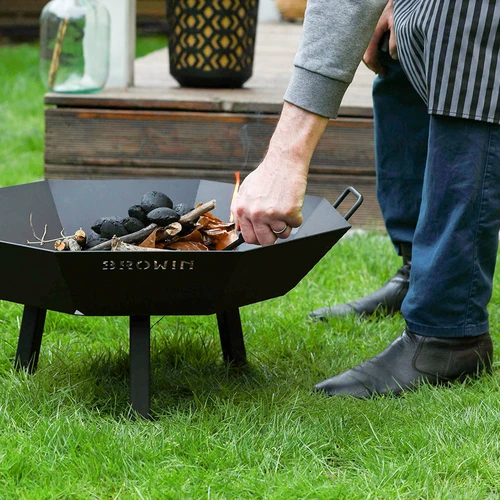 Εστία φωτιάς κήπου ø 80 cm - τύπου loft - 9