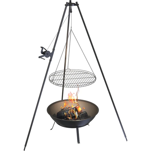 Εστία κήπου με σχάρα, Ø55 cm, στρογγυλή, σε μορφή λεκάνης - 7