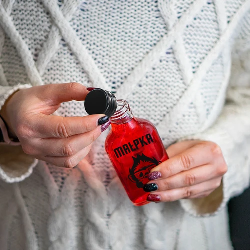 Μπουκάλι τύπου φλασκί 200 ml με βιδωτό καπάκι, εκτύπωση «Μαϊμού», 1 τεμ. - 5
