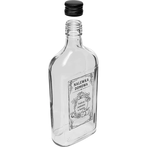 Μπουκάλι-φλασκί 500 ml με βιδωτό καπάκι, με εκτύπωση «Nalewka domowa», 1 τεμ. - 3