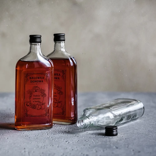 Μπουκάλι-φλασκί 500 ml με βιδωτό καπάκι, με εκτύπωση «Nalewka domowa», 1 τεμ. - 5