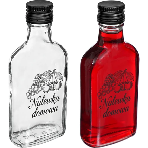 Φλασκί 200 ml με βιδωτό καπάκι, με εκτύπωση «Nalewka domowa», 1 τεμ. - 2