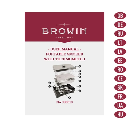 Φορητό καπνιστήριο με θερμόμετρο και ροκανίδια καπνίσματος από οπωροφόρα - 8