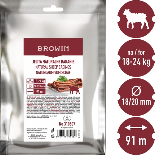 Φυσικά έντερα προβάτου διαμ. 18/20 mm, 91 m - 3