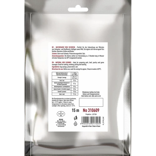 Φυσικά χοιρινά έντερα 28/30, 15 m - 2