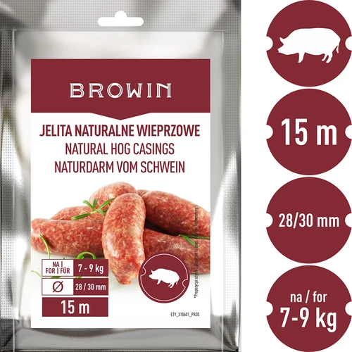 Φυσικά χοιρινά έντερα - διαμέτρου 28/30 mm, 15m - 3