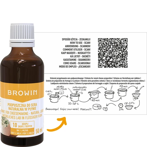 Φυσική υγρή πυτιά για τυρί 50 ml - 2