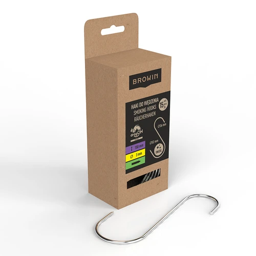 Γάντζοι για κάπνισμα - τύπου S, ακονισμένοι 3 mm x 150 mm, 15 τεμ. - 2