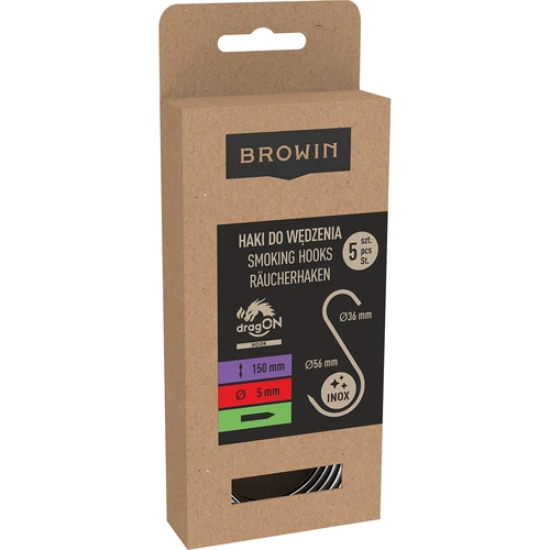 Γάντζοι καπνίσματος - S, ακονισμένοι 5 mm x 150 mm 5 τεμ. - 3