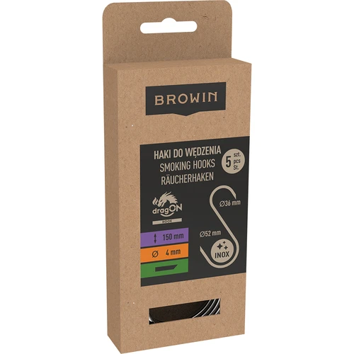 Γάντζοι καπνίσματος - S, κομμένοι 45° 4mm x 150mm 5 τεμ. - 3