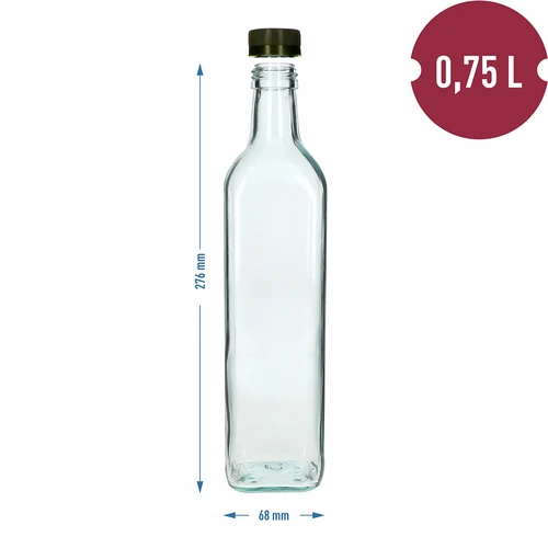 Γυάλινη φιάλη Marasca 750 ml - 4