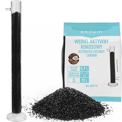 Γυάλινη στήλη διήθησης σε σετ με αλκοολόμετρο, σωληνάκι σιλικόνης και ενεργό άνθρακα καρύδας - 2