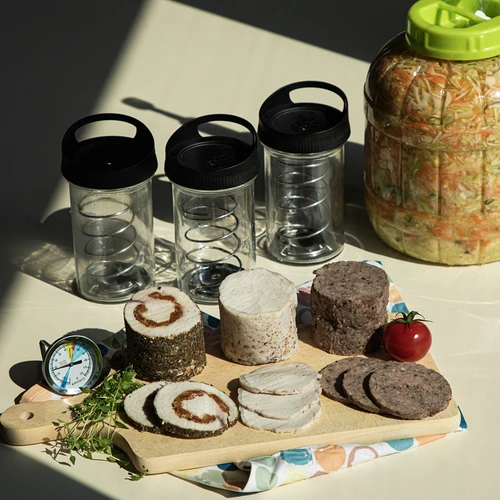 Γυάλινη συσκευή παρασκευής ζαμπόν για 450 g - 12