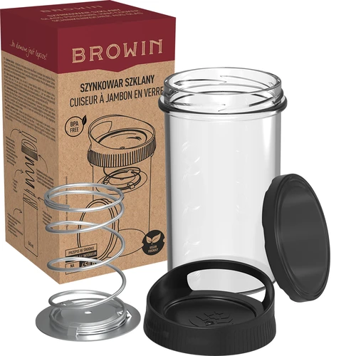 Γυάλινη συσκευή παρασκευής ζαμπόν για 450 g - 7