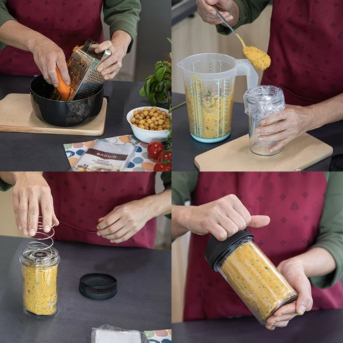 Γυάλινη συσκευή παρασκευής ζαμπόν - σετ DUO, για 2 x 450 g - 13