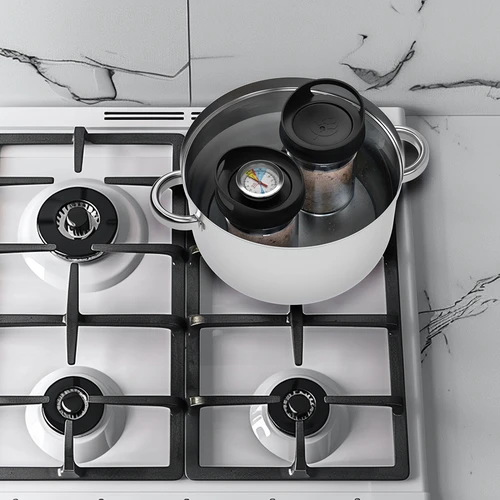 Γυάλινη συσκευή παρασκευής ζαμπόν - σετ DUO, για 2 x 450 g - 10