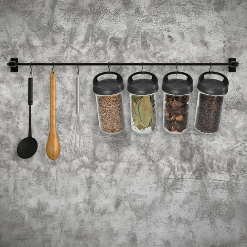 Γυάλινο δοχείο 545 ml, με βιδωτό καπάκι για κρέμασμα - 6